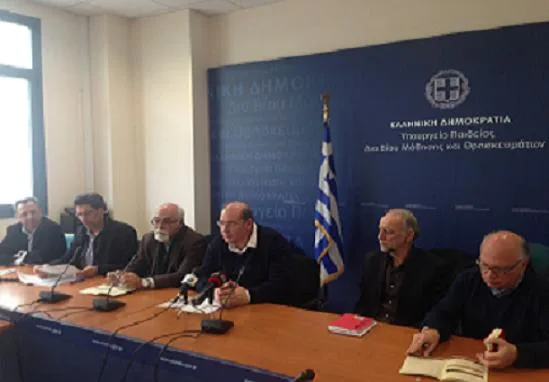Συνέντευξη τύπου για το εκπαιδευτικό σύστημα των φυλακών.