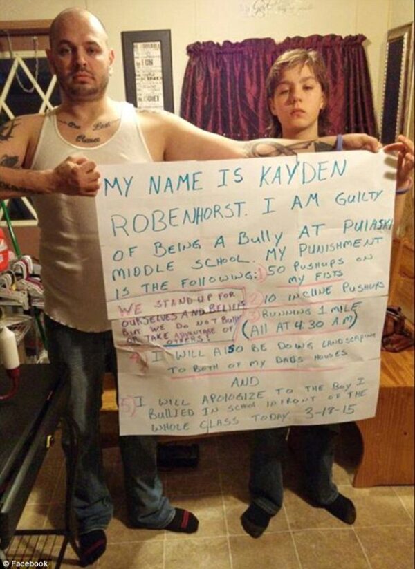 «Με λένε Kayden και έκανα bullying σε συμμαθητή μου» – Δείτε πώς τον τιμώρησε ο μπαμπάς του!