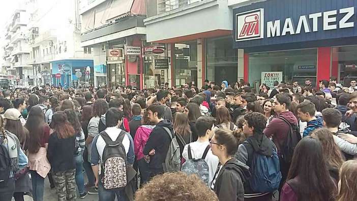 Μαζική κινητοποίηση μαθητών Λυκείων και ΕΠΑΛ