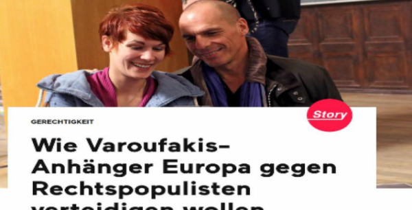 Το κίνημα του «αριστερού ιδεαλιστή» Βαρουφάκη γοητεύει τους Γερμανούς