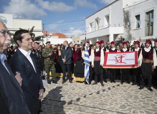Στα Ψαρά για την παρέλαση ο Υπουργός Παιδείας Κώστας Γαβρόγλου
