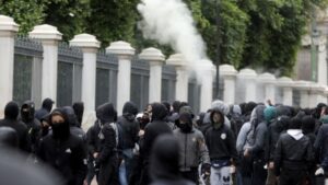 Ένταση στο συλλαλητήριο για τον Γρηγορόπουλο