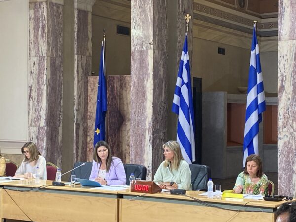 Ενημέρωση για τη νέα σχολική χρονιά της Επιτροπής Περιφερειών της Βουλής από τη  Σ. Ζαχαράκη