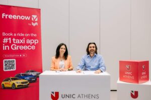 Μνημόνιο συνεργασίας υπέγραψαν Freenow by Lyft και UNIC Athens